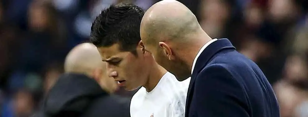 El 'chivatazo' sobre Zidane y James Rodríguez que no va a gustarle nada al colombiano