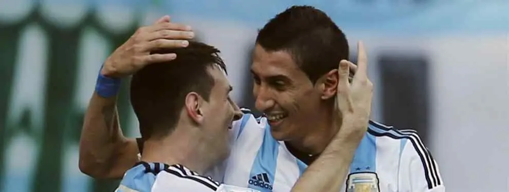 Di María descuelga el teléfono para llamar a Messi (y se arma el 'lío' en Barcelona)