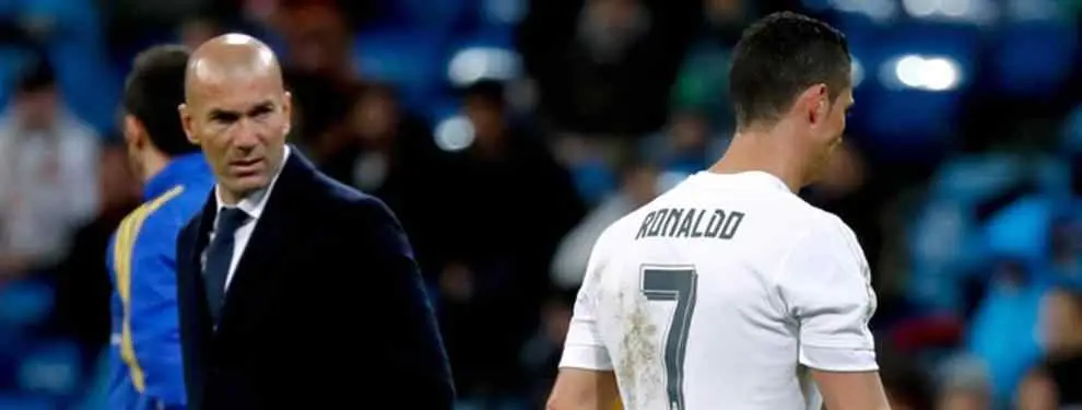 Cristiano Ronaldo lleva un rebote terrible por culpa de Zinedine Zidane