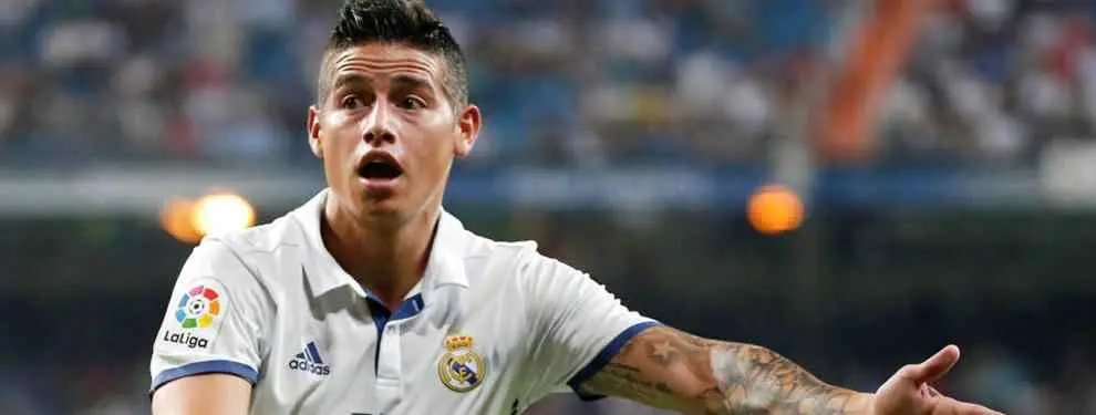 La oferta que le queda a James Rodríguez para salir corriendo del Real Madrid (no hay muchas más)