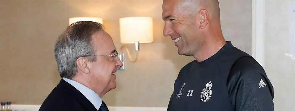 Florentino Pérez cierra un cambio de cromos para el Madrid (y pone un intocable de Zidane en venta)