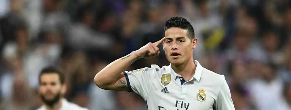 Florentino Pérez cerró la venta de James Rodríguez antes del partido