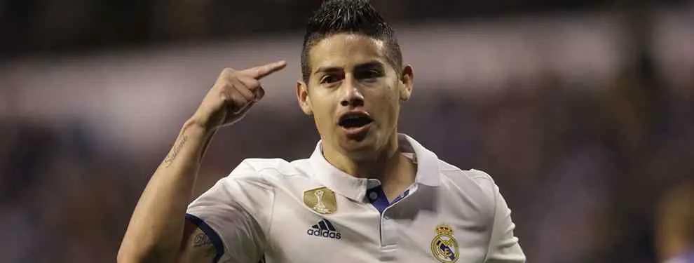 James Rodríguez empaña la Liga del Real Madrid con un gesto definitivo (está más que fuera)