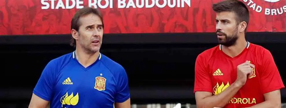 Gerard Piqué monta un lío descomunal con España con una llamada a lopetegui