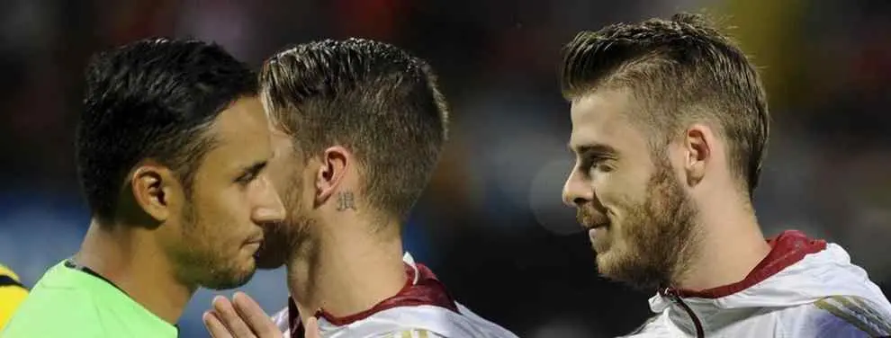 El 'palo' de De Gea a Keylor Navas para quitarle la portería del Madrid (y la respuesta del 'tico')