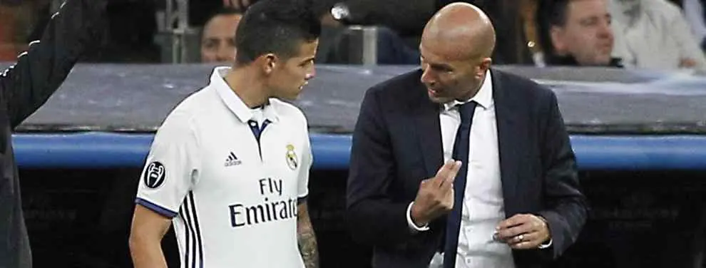 La última jugada de Zidane para cargarse a James Rodríguez (y a otro jugador más) en el Real Madrid