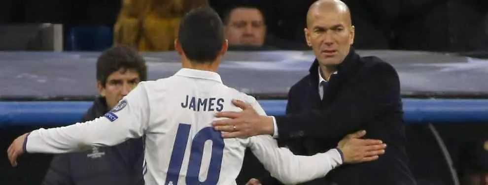 La última decisión de Zidane con James Rodríguez amenaza con 'liar la de Dios' en Cardiff