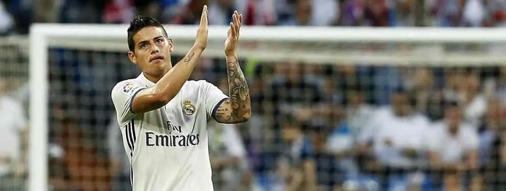 La nueva vía que se le abre a James Rodríguez para salir del Real Madrid