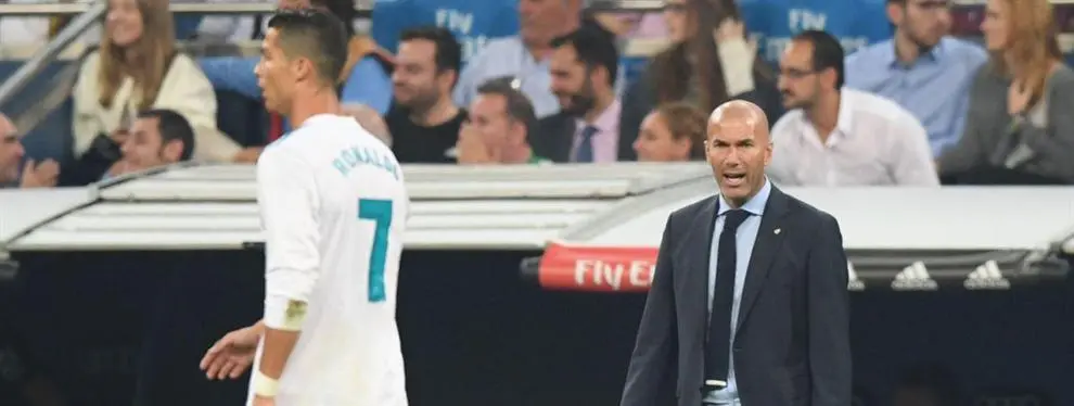 La bronca no contada (y el 'bombazo') con Zidane y Florentino Pérez en el vestuario del Madrid