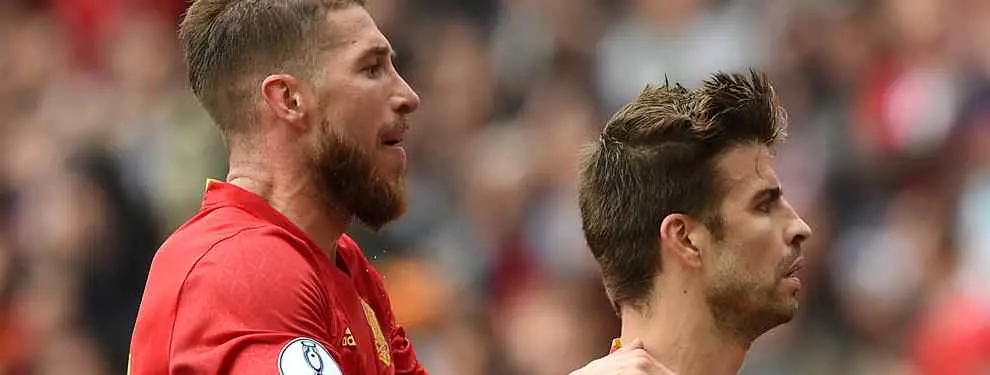 El lío de Piqué con Sergio Ramos se calienta por Whatsapp (¡Bestial!)