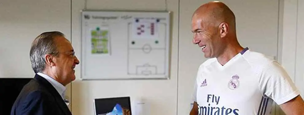 Florentino Pérez presiona a Zidane para meter a un jugador en el once del Real Madrid