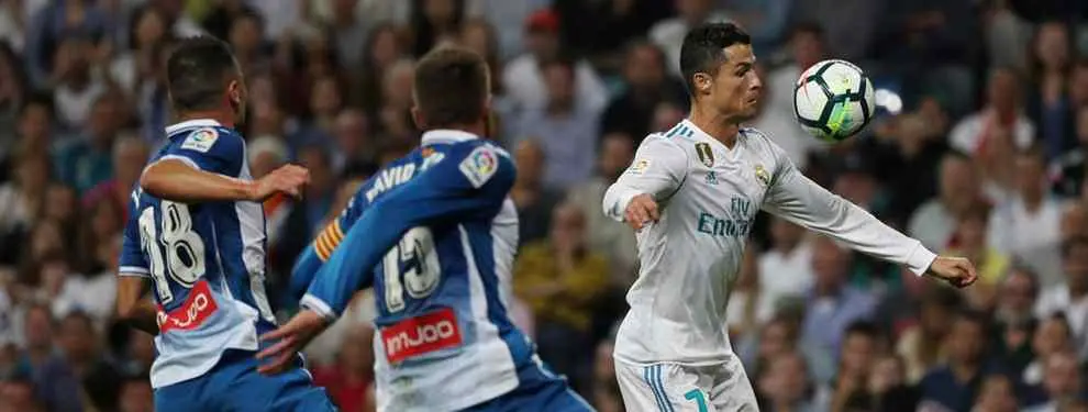 Cristiano Ronaldo la lía en el vestuario al final del Real Madrid-Espanyol ¡y acusa a dos jugadores!