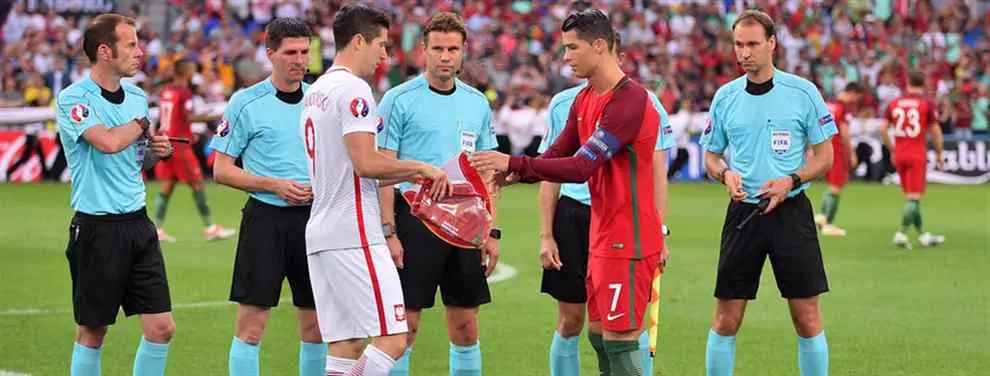 El nuevo pique brutal entre Cristiano Ronaldo y Lewandowski aleja al polaco del Real Madrid