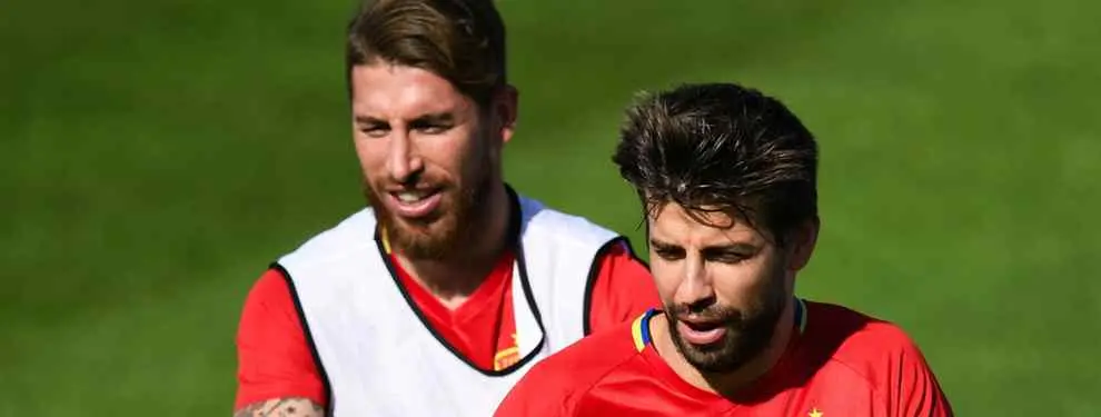 Piqué revienta a Sergio Ramos en la Roja con un 'top secret'
