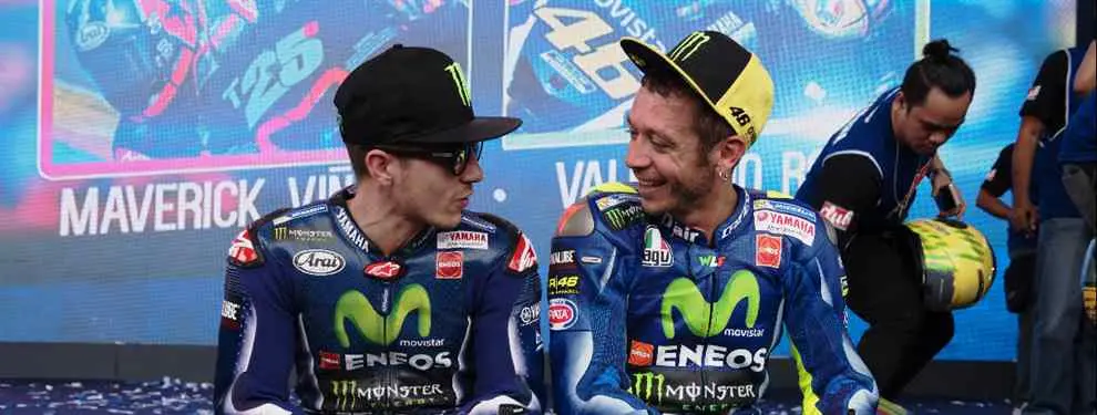 El lío en Yamaha que enfrenta a Valentino Rossi con Maverick Viñales