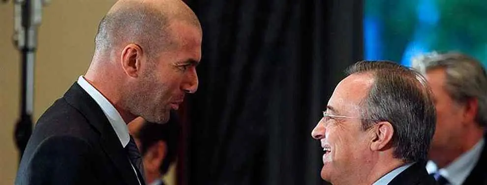 Zidane veta una salida del Real Madrid para enero (y ata en corto a Florentino Pérez)