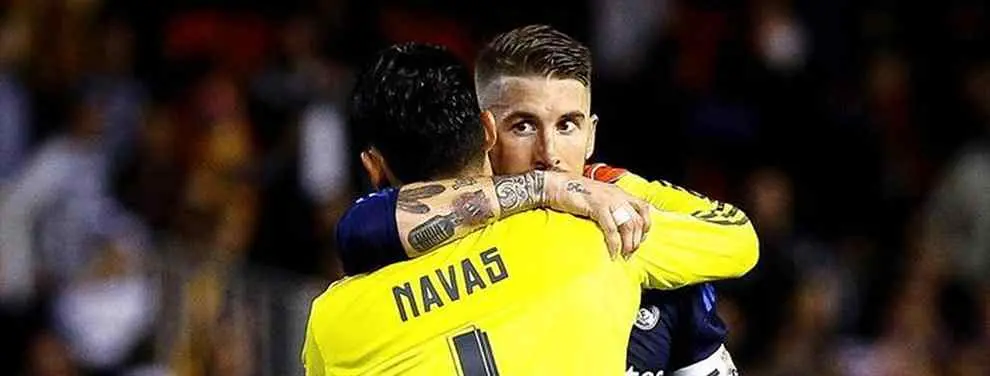 Sergio Ramos interviene para evitar un lío con Keylor Navas en el Real Madrid
