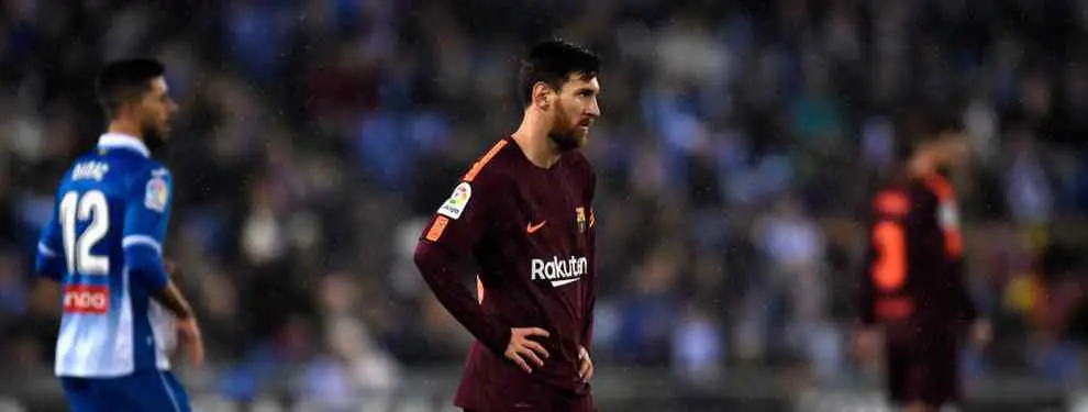 El calentón de Messi contra Valverde en la derrota del Barça ante el Espanyol