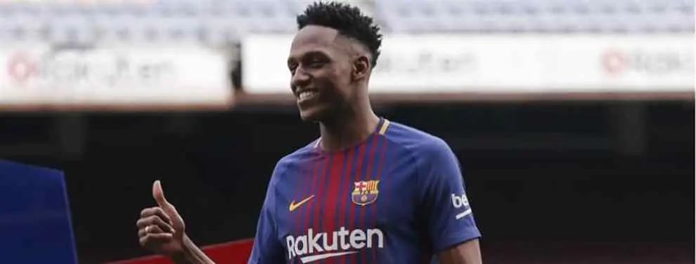 Yerry Mina manda a un crack del Barça a la Premier League