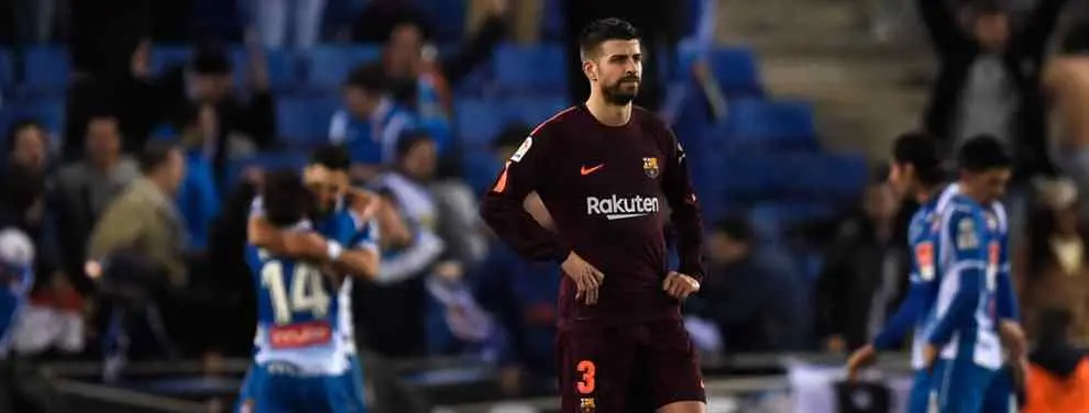 El lío de Piqué en el Espanyol - Barça acaba con bronca en el vestuario (y con Messi de por medio)