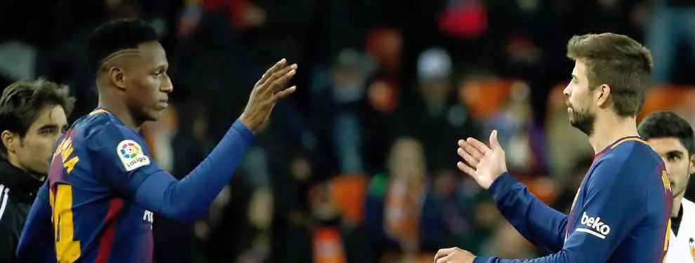 Yerry Mina suelta una bomba sorpresa sobre Piqué (y ojo a la reacción de Messi)