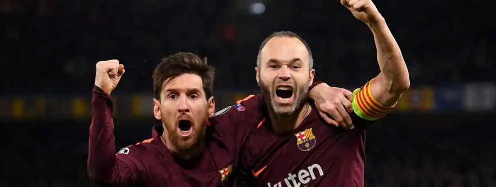 Messi se pone serio con Iniesta después del Chelsea - Barça (ojo al mensaje del argentino)
