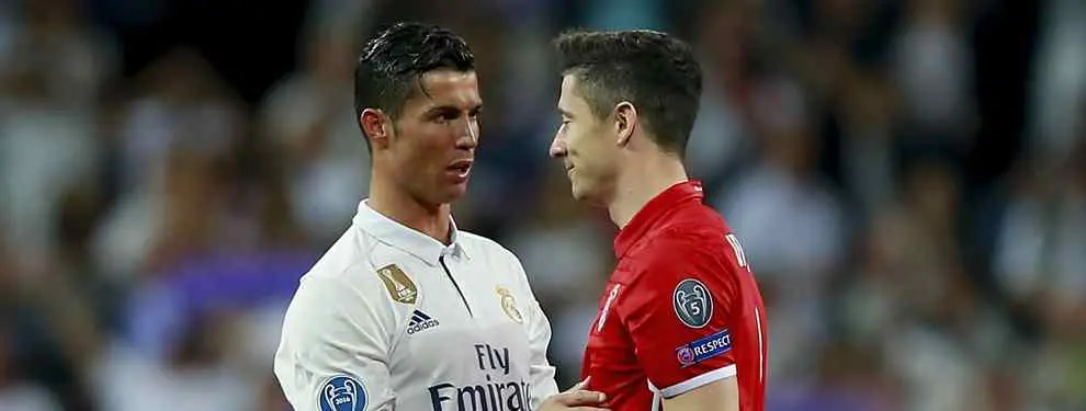 Cristiano Ronaldo se entera del plan de Florentino Pérez para fichar a Lewandowski (y da el OK)