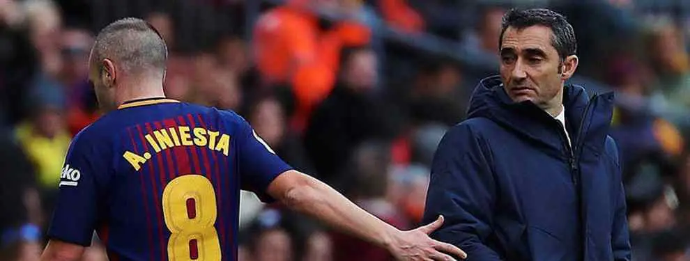 Iniesta frena una bronca muy fea en el vestuario del Barça (con Messi de por medio)