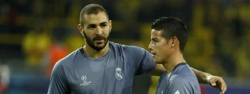 Benzema mete en un lío tremendo a Isco en el Real Madrid (y James Rodríguez está de por medio)