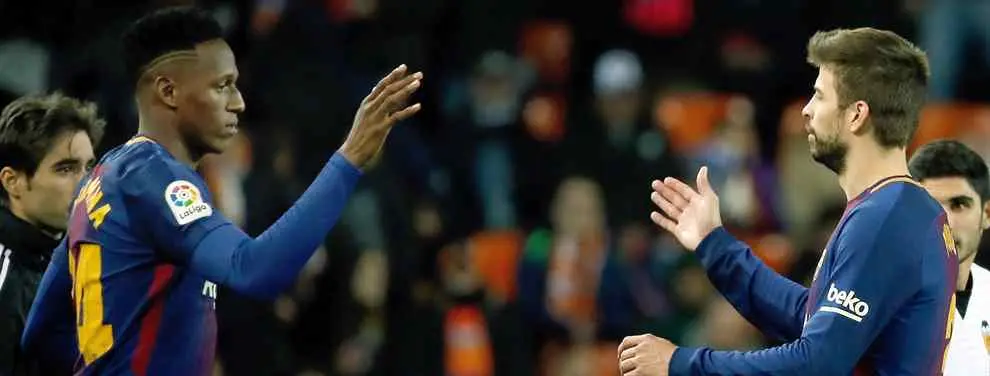 Piqué mete en un lío tremendo a Yerry Mina: ¡se va del Barça!