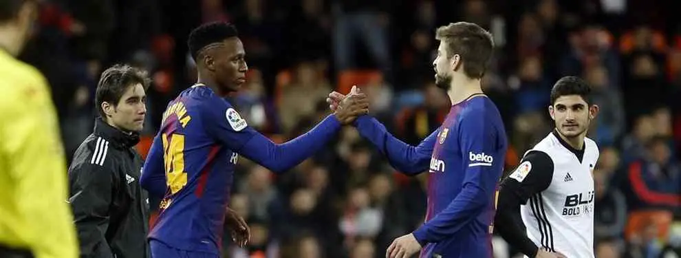 Piqué pone sobre la mesa el nombre del central que acaba con Yerry Mina fuera del Barça