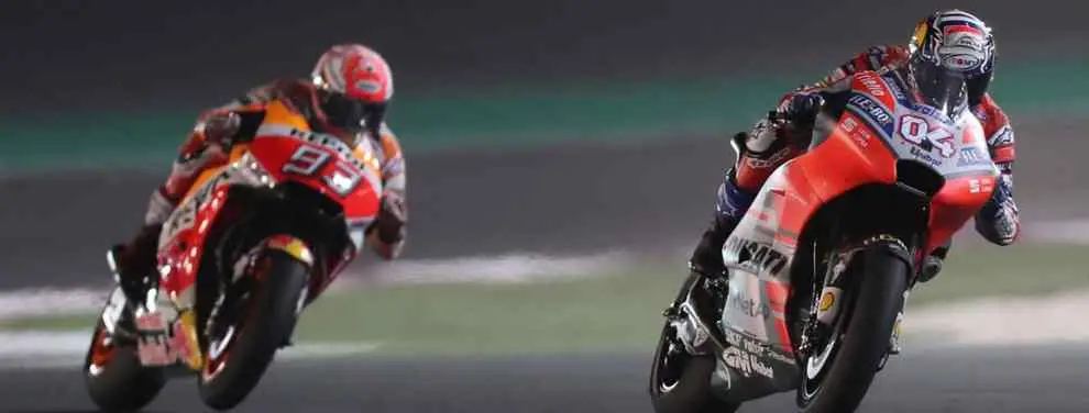 ¡Ojo con Dovizioso! Lo que pasó con Marc Márquez al final del GP de Qatar (y Valentino Rossi)