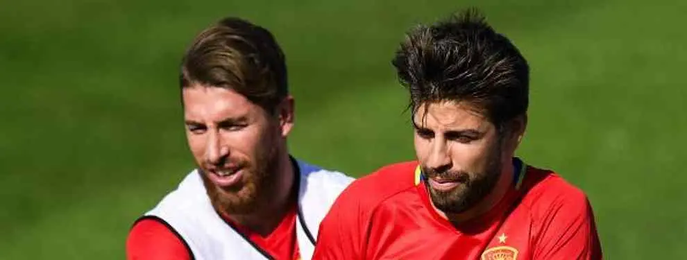 Piqué se entera del central que quiere Sergio Ramos en el Real Madrid (y es un dardo al Barça)