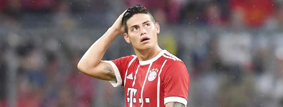 James Rodríguez tiene el nombre del entrenador que lo echa del Bayern y lo devuelve al Real Madrid