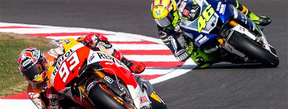 ¡Saltan chispas! Márquez se va a buscar a Rossi al Box de Yamaha tras el GP de Argentina