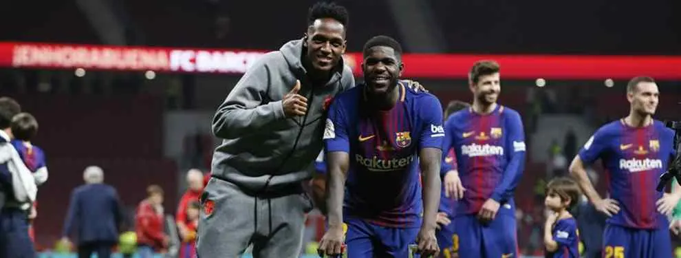 Yerry Mina suelta una bomba sobre el Real Madrid - Bayern en el vestuario del Barça