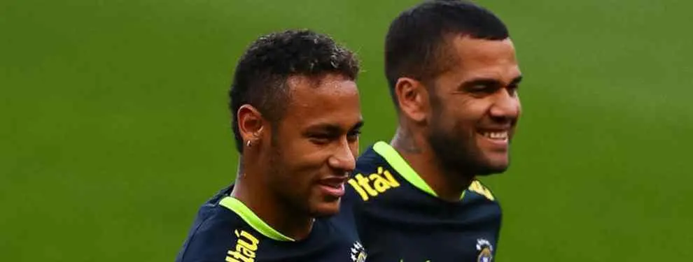 El mensaje de Neymar a Dani Alves que deja a Florentino Pérez con la boca abierta
