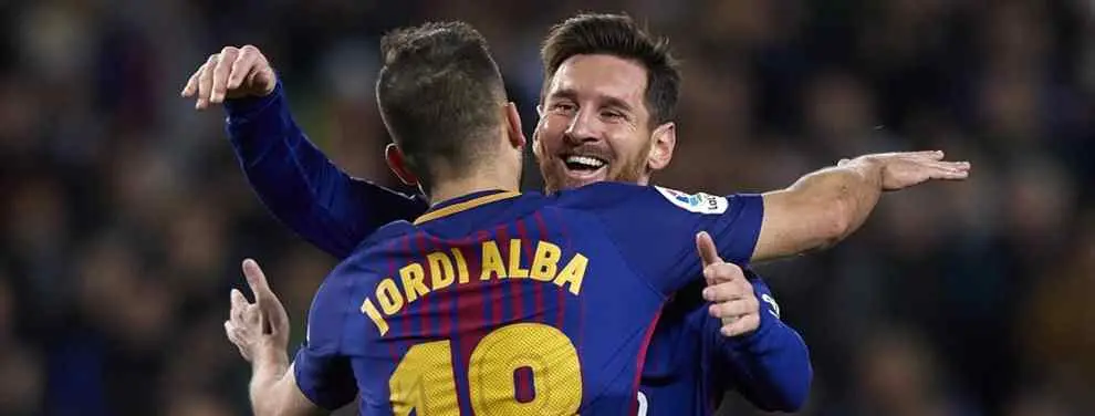 El tapado del Barça para relevar a Jordi Alba (y Messi no pone pegas)