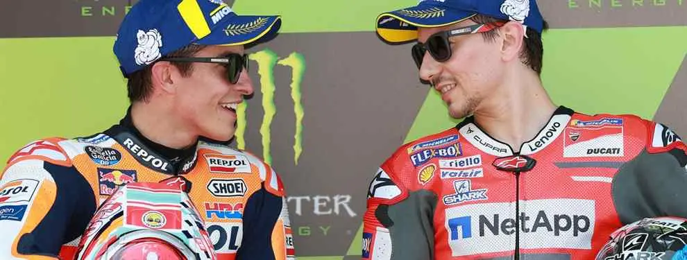Asustan a Marc Márquez con varios avisos de Jorge Lorenzo