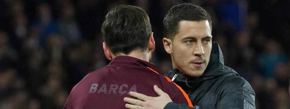 Messi da el visto bueno a la operación que mete a Hazard en el Barça (y Florentino Pérez alucina)