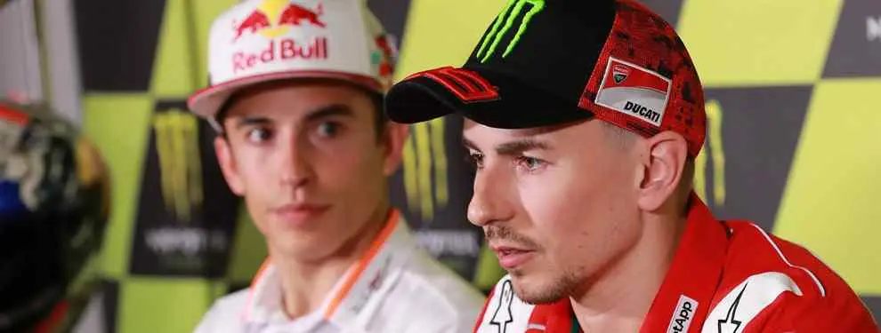 Valentino Rossi filtra el primer gran lío de Marc Márquez con Jorge Lorenzo en Honda