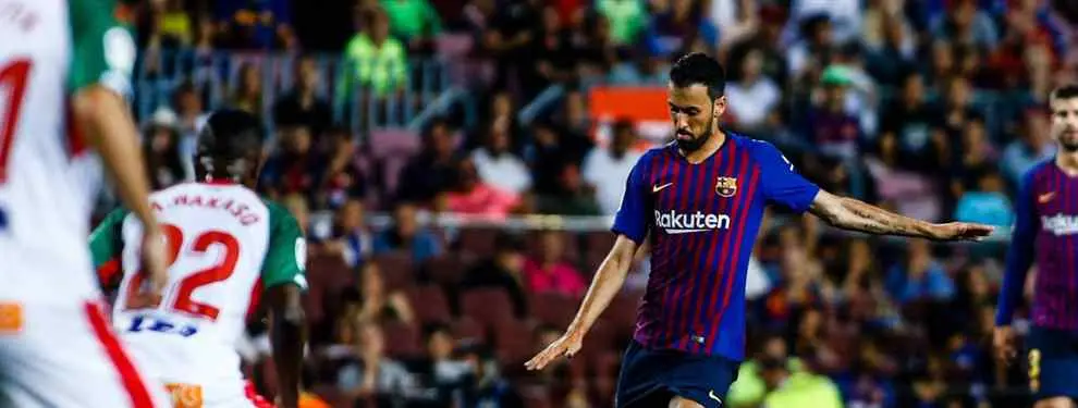 Busquets lo sabe: el lío de Valverde con un intocable del Barça (y no es Coutinho)