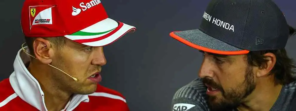 Humillan a Vettel con Fernando Alonso (y en Italia)