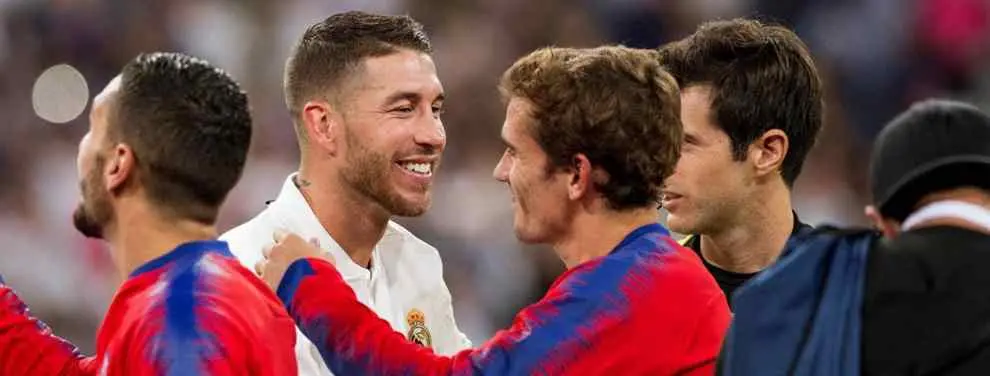 Griezmann y el recadito que le dejó a Sergio Ramos en el Real Madrid - Atlético