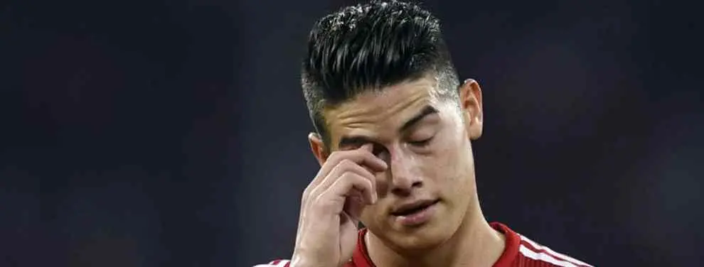 ¡Vaya palos! Bestial rajada contra James Rodríguez de una estrella del Bayern