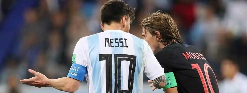 El mal perder de Messi con Modric: el recadito que enciende la redes sociales (y al madridismo)