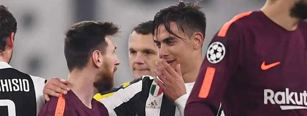 Dybala pide un crack del Barça para la Juventus (y a Messi le cambia la cara)