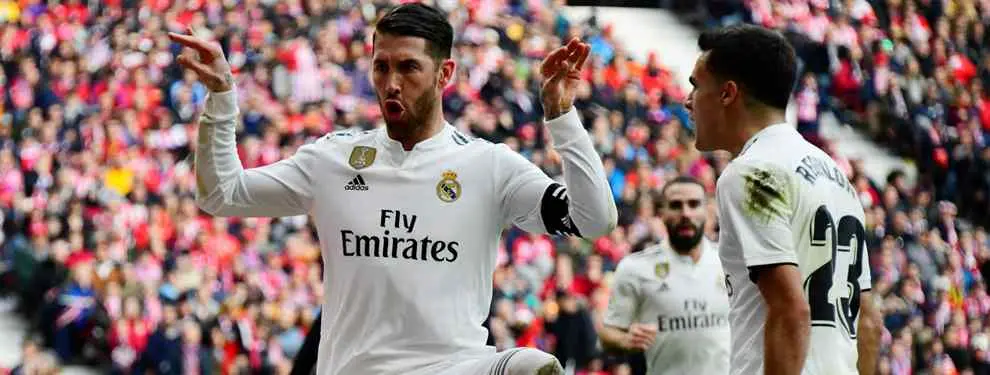 Sergio Ramos le pide a Florentino Pérez un fichaje del Atlético tras el derbi madrileño