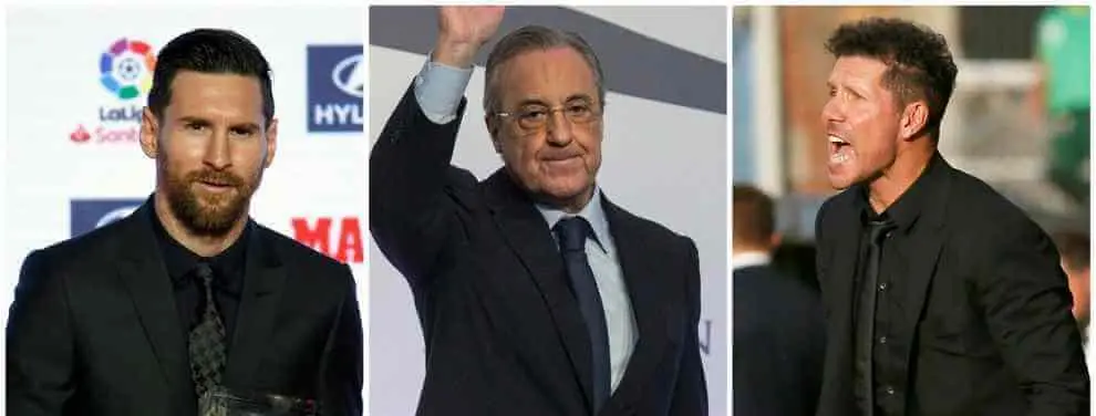 Florentino Pérez, Cholo Simeone y Leo Messi pelean por un nuevo crack (y elige al Barça)