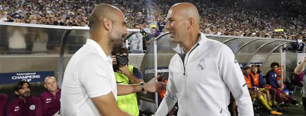 Zidane pierde el mano a mano con Pep Guardiola: el jugador que elige el Manchester City